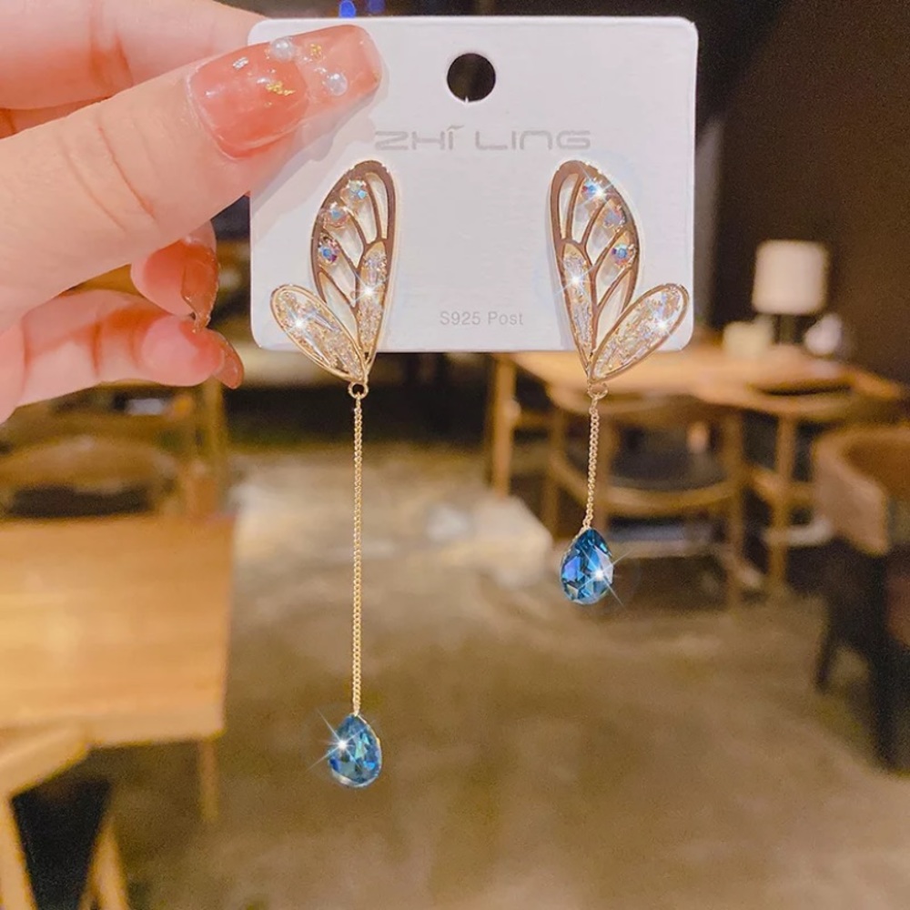 18k gold plated new butterfly earrings - Picture 4 of 4